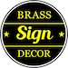 BrassSignDecor