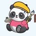 Panda Mom Rockpainting