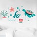 Kids Popular Characters Personalized Name Removable Wall Stickers Decal Home Decor Art Vinyl Mural SPM27