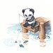 Fishing Panda Graphics
