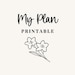 MyPlanPrintable