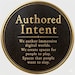Authored Intent
