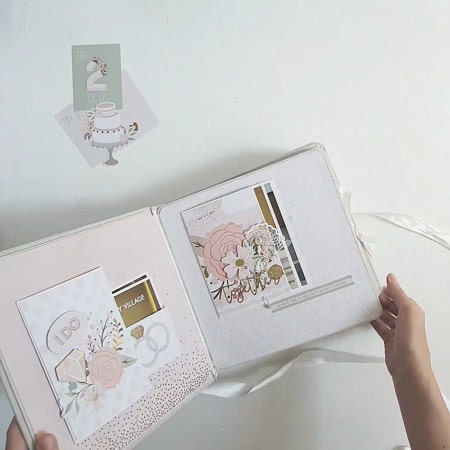 Personalised Scrapbook Every Love Story is Beautiful ADD OWN PHOTO Photo Album