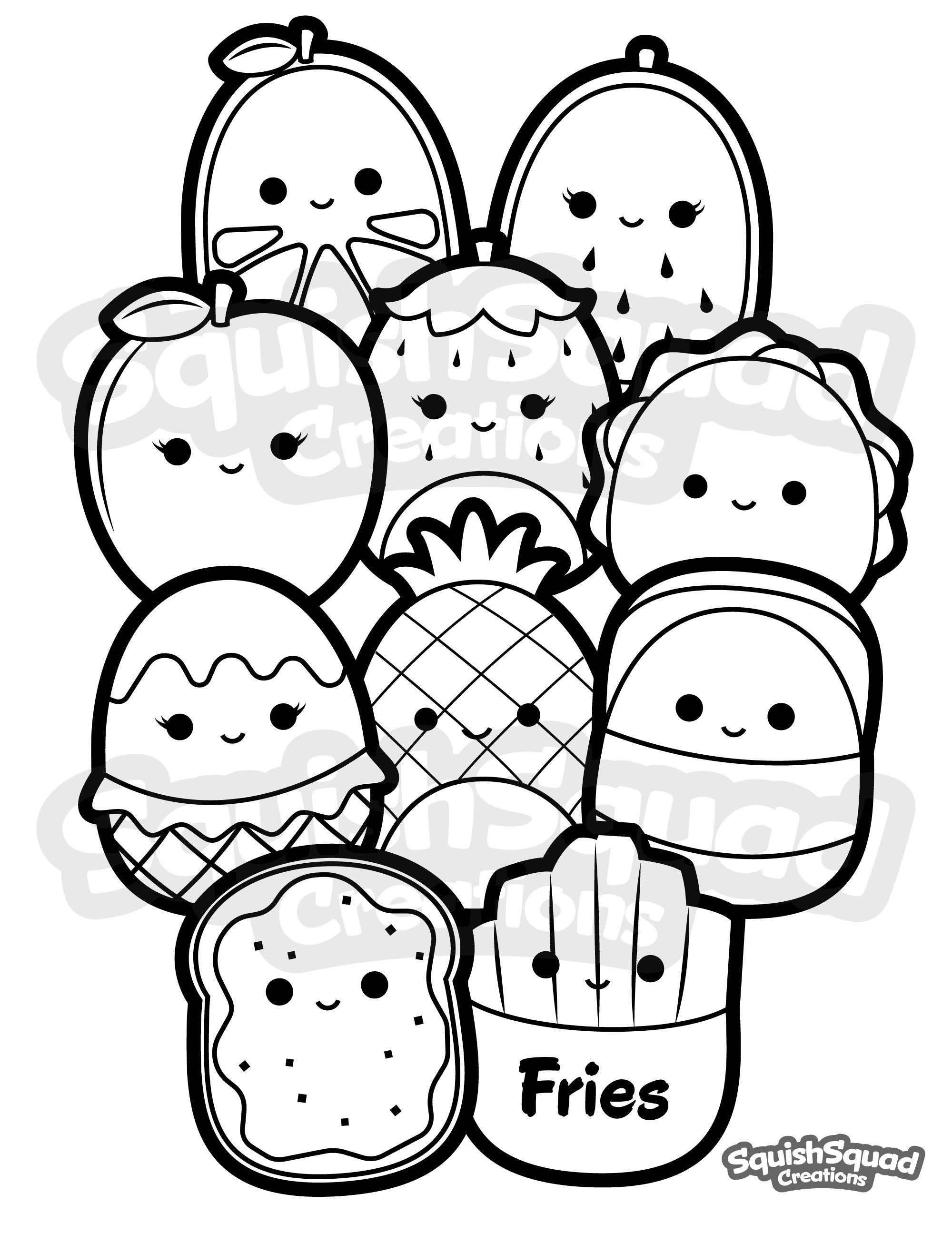 Squishmallow Coloring Page Printable Squishmallow Coloring - Etsy Australia